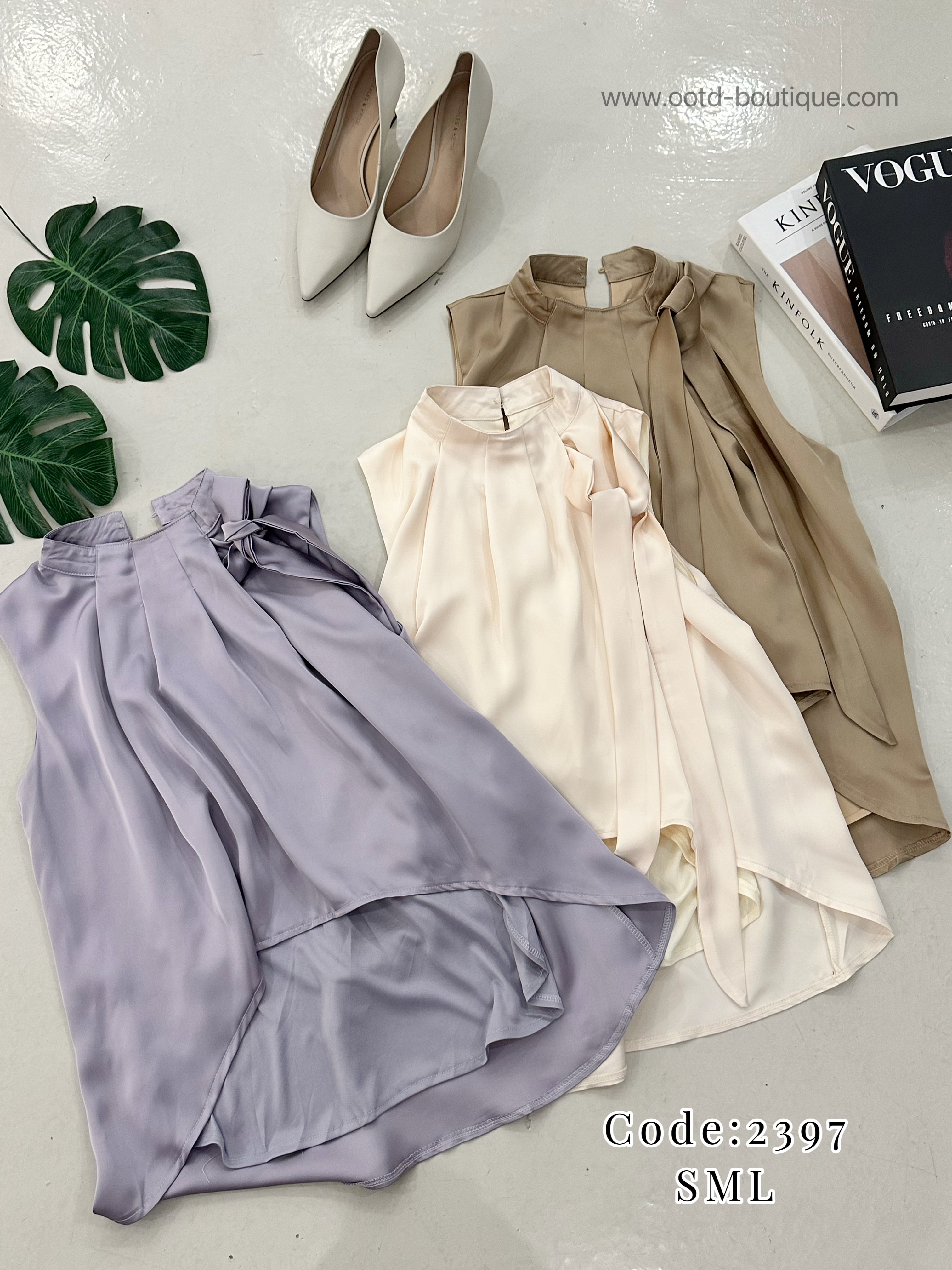 2397 PREMIUM SATIN DESIGN BLOUSE