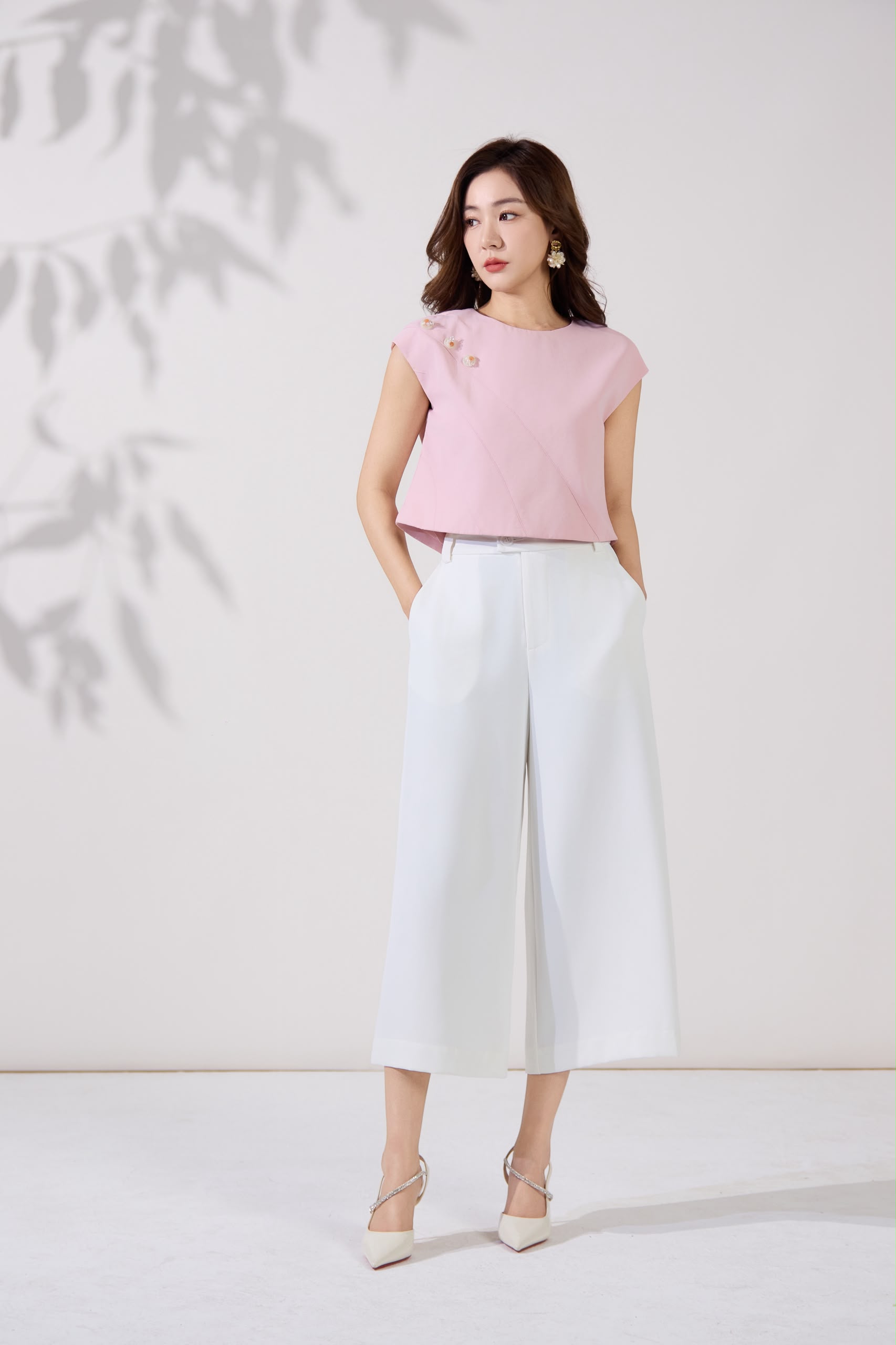 10141354 Elara Floral Embellished Blouse