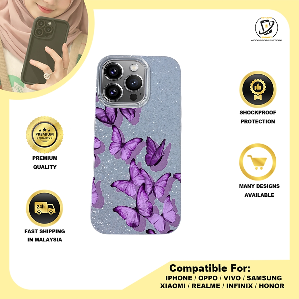 BLING CASE PHONE FOR IPHONE - DESIGN BUTTERFLY A