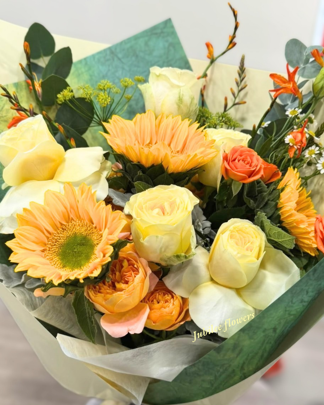🌻向日葵 · 黃橙玫瑰花束
