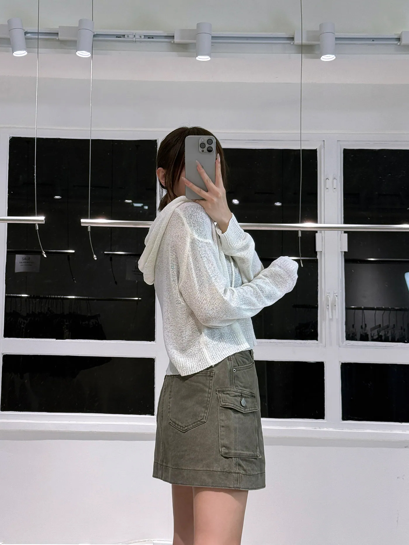 適合高個子!! 高腰口袋短裙