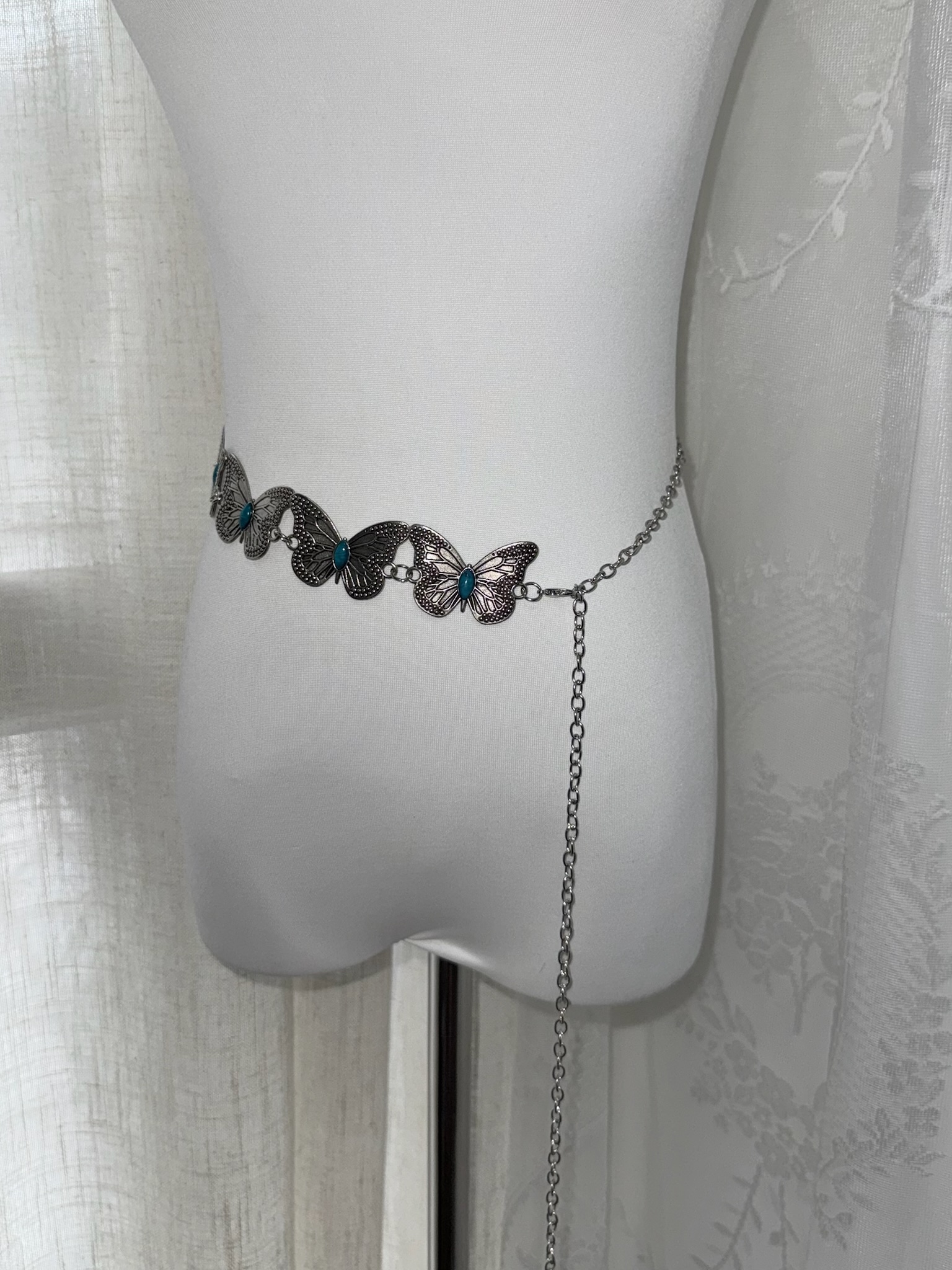 Delicate Winged Jewel Waist Accessory Belt