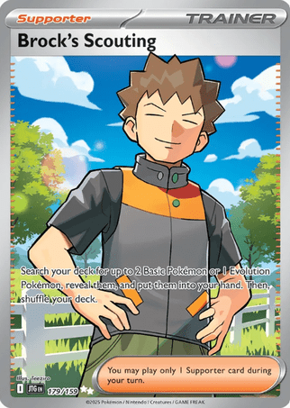 Pokemon TCG Scarlet & Violet—Journey Together - Brock's Scouting-179/159