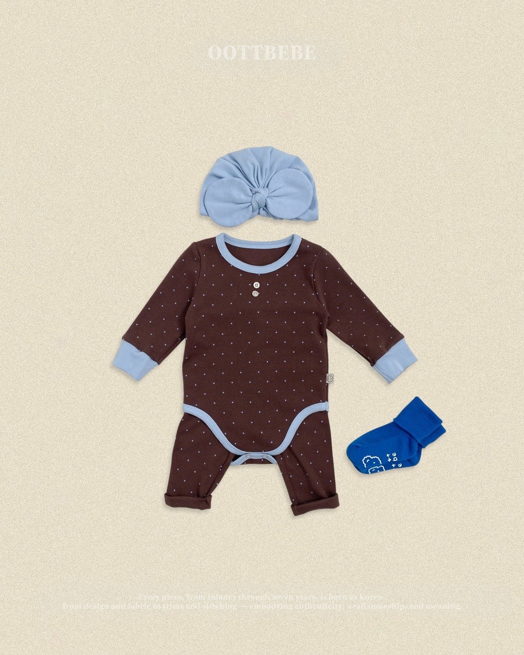 OOTT | (bebe) Shushu Dot Suit set(不含帽)