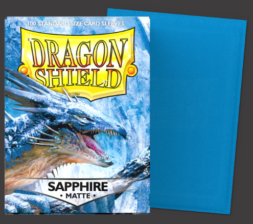 [Original] Dragon Shield Card Sleeves Matte Standard Size (100 pcs) -SAPPHIRE