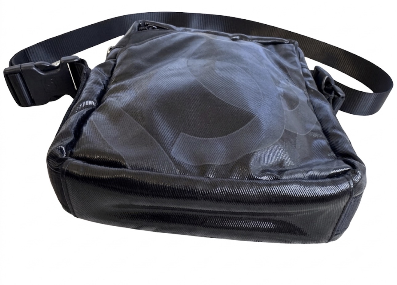 Chanel Black Coated Nylon Sport Line Crossbody Bag
