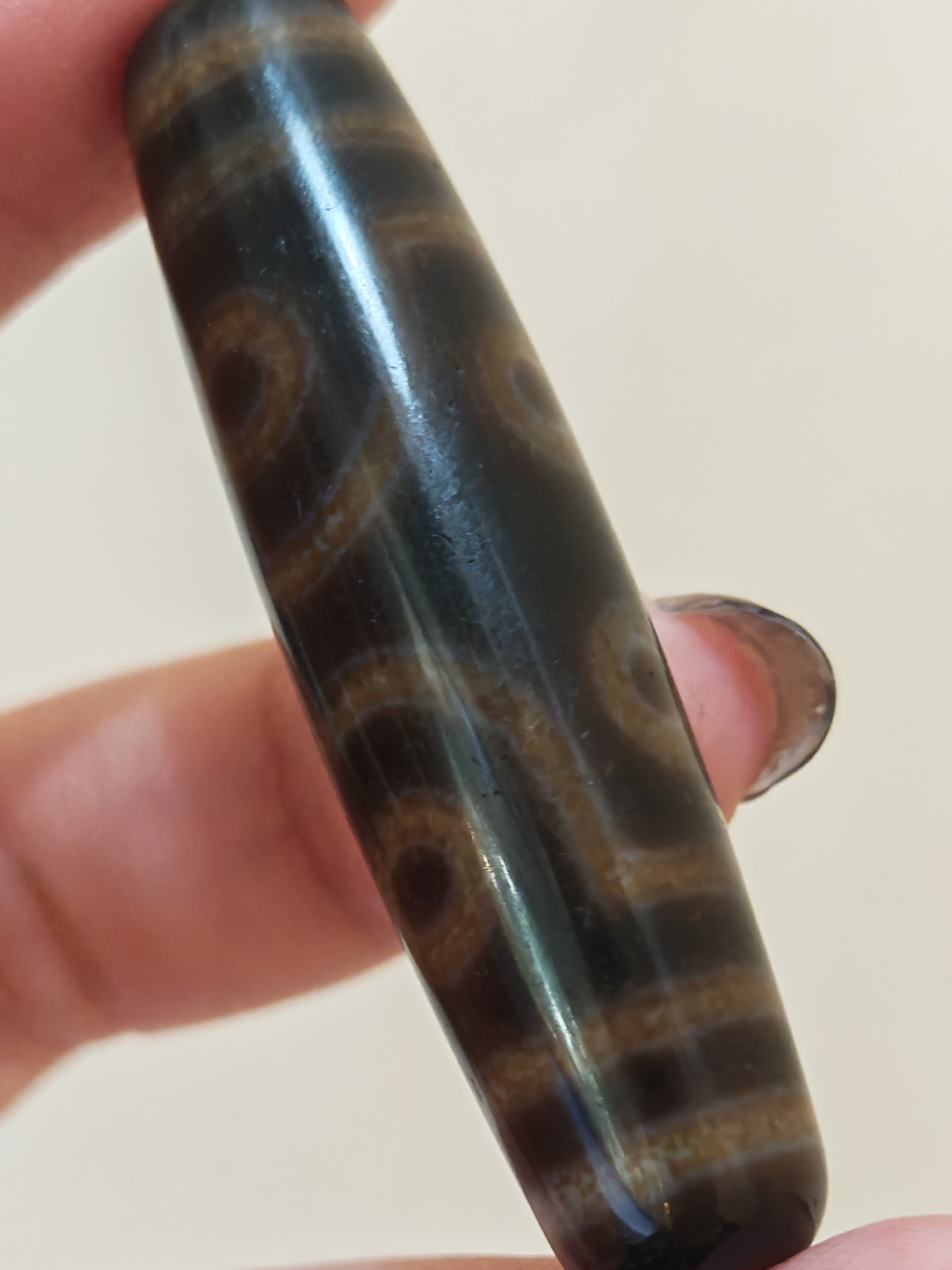 「黑白七眼天珠」26024