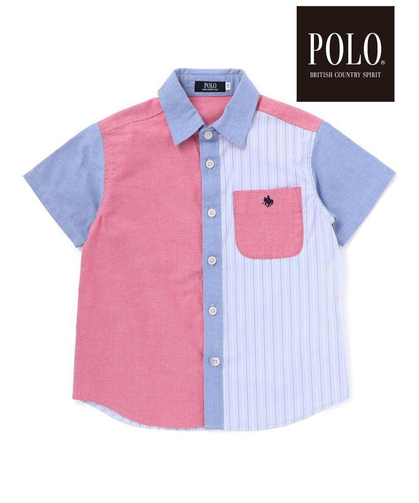 🇯🇵預訂 日本直送🇯🇵Slap Slip x Polo Bcs兩色標誌刺繡口袋撞色拼布短袖恤衫