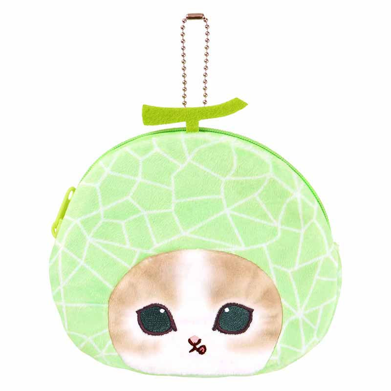 日本 Mofusand貓咪 鯊魚貓 mofumofu store 生果系列 拉鍊小袋