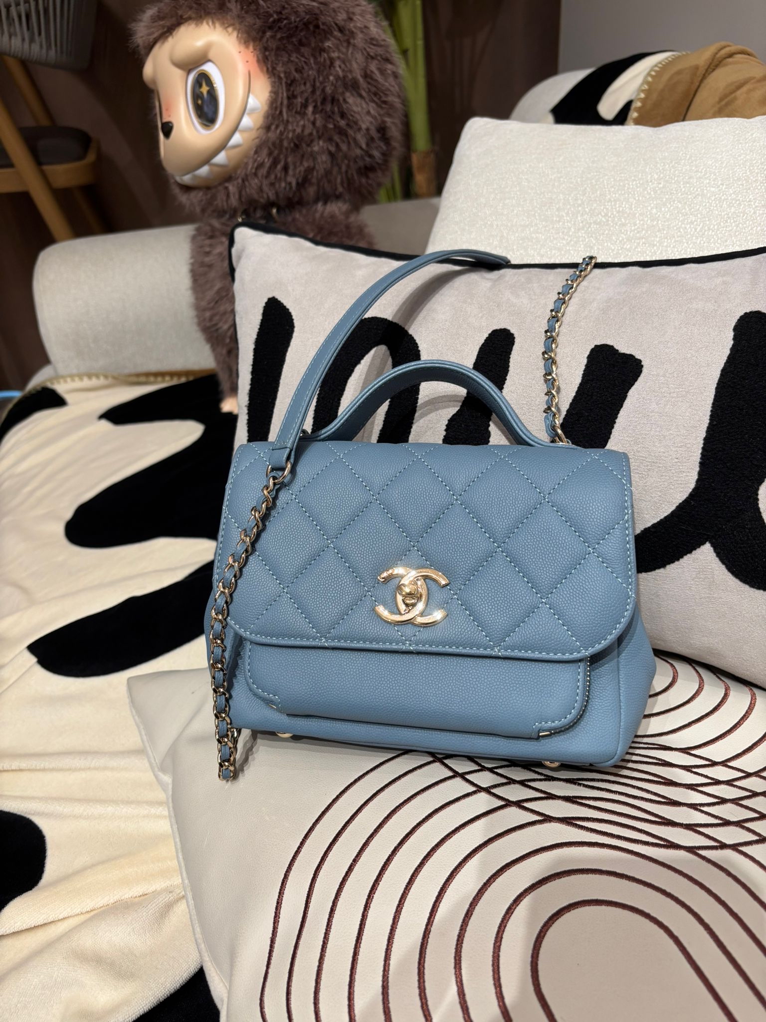 Chanel business affinity flap bag 魚子醬牛皮金扣 100%Authentic,98%new  ✅27card✅塵袋 ✅盒
