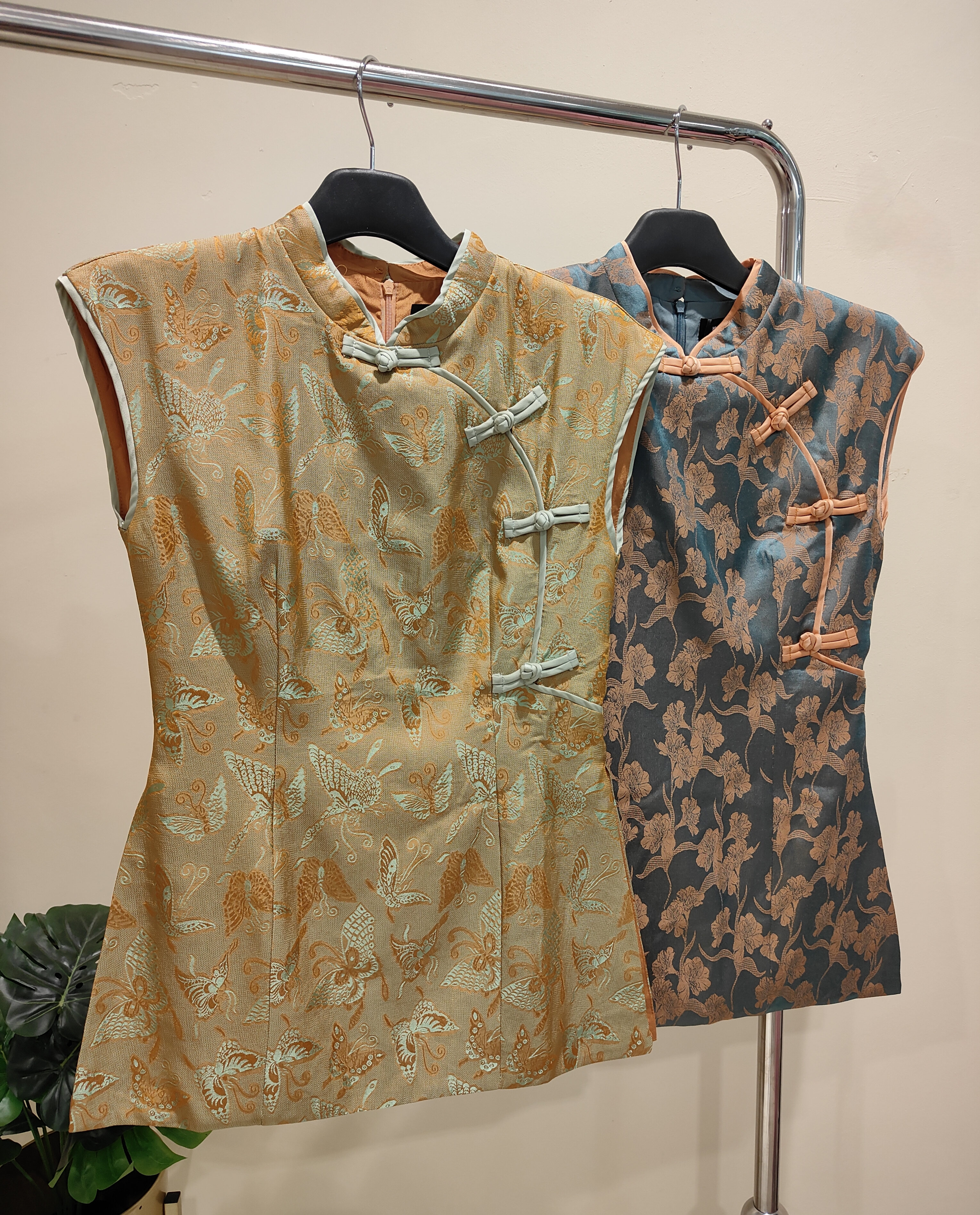 独家出袖旗袍上衣 2619