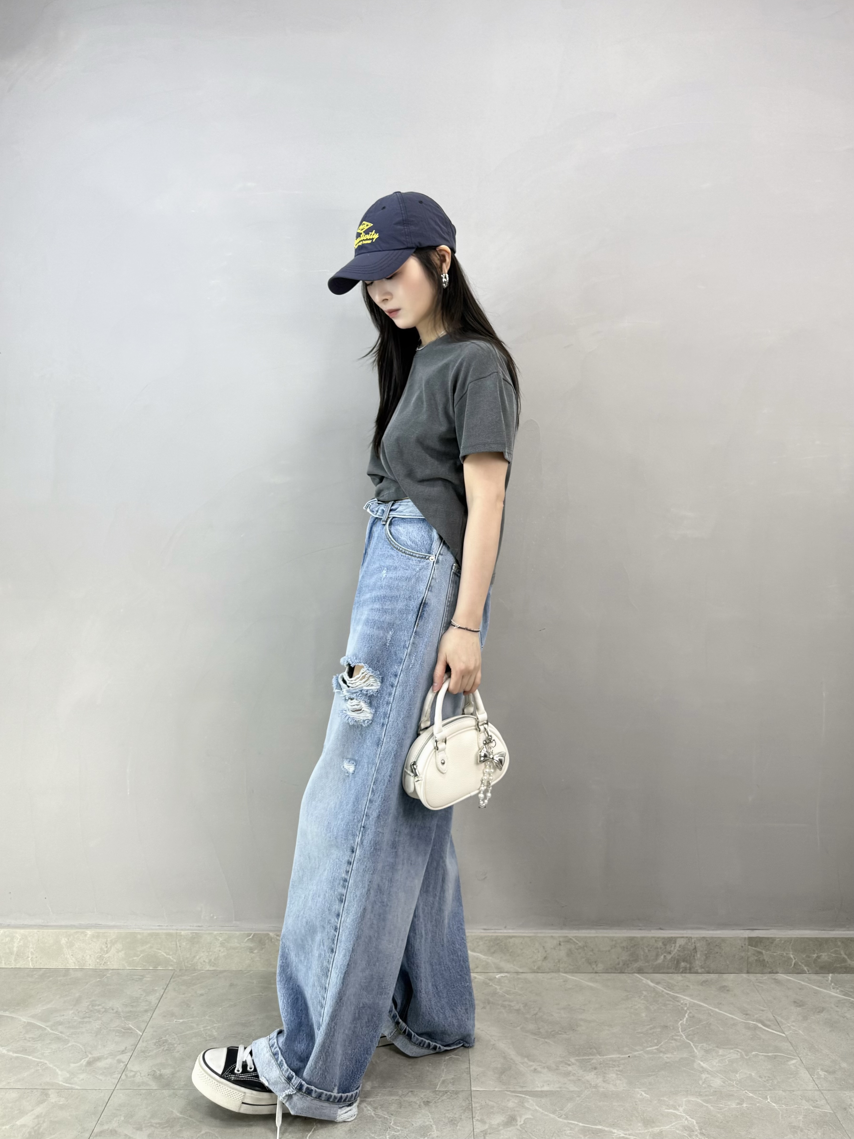 I62 淨色洗水棉Tee