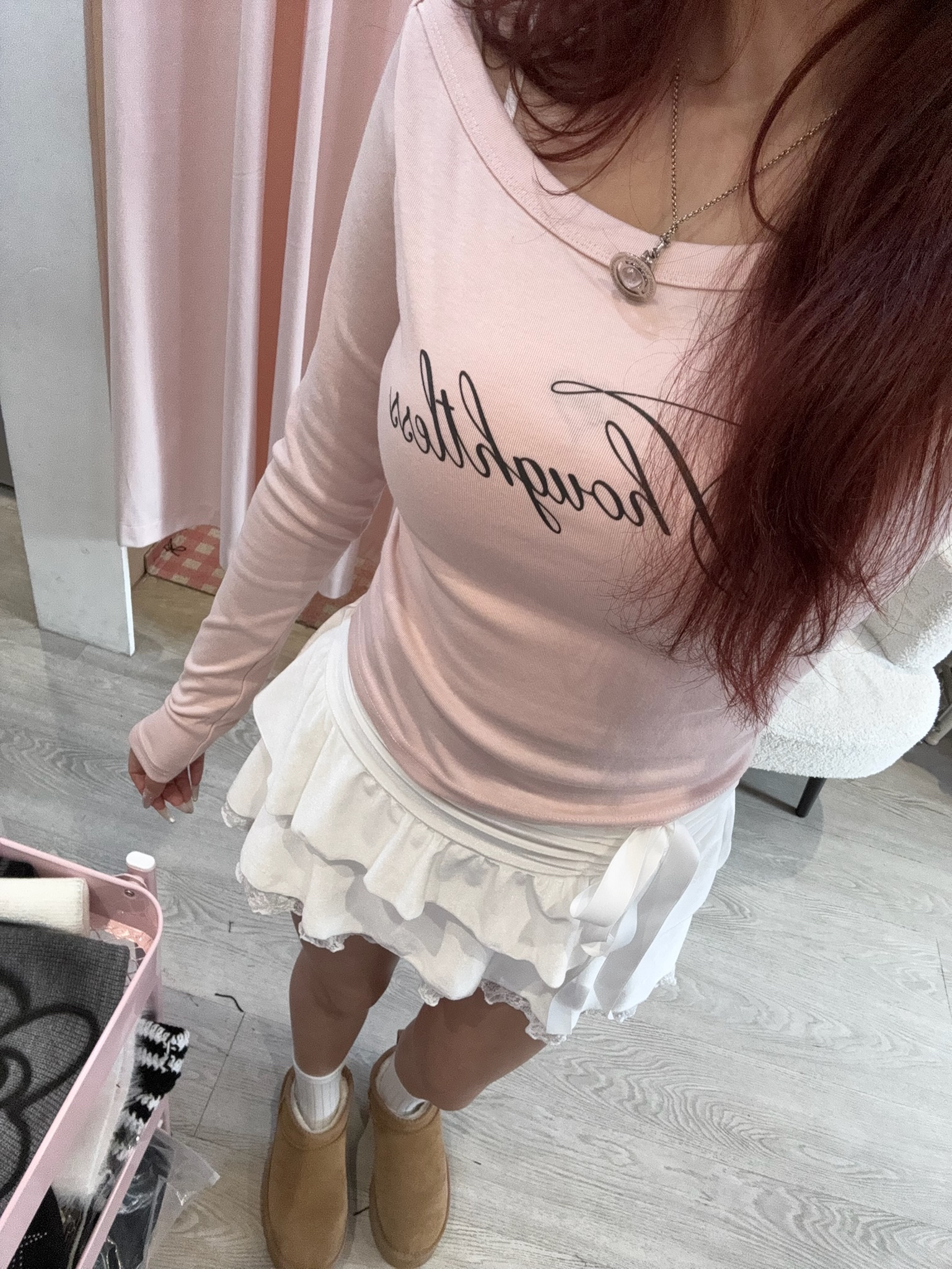 人氣款 韓國Lacy蝴蝶結兩層蛋糕裙(絲絨質地)