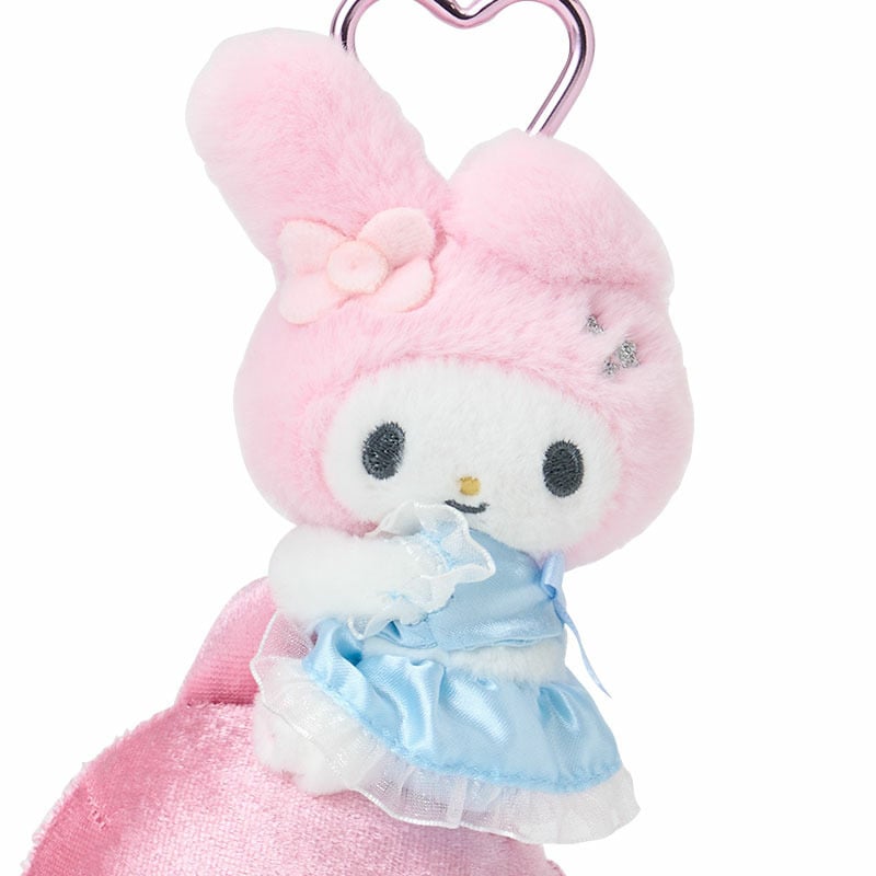 現貨｜Sanrio My Melody 閃亮海豚系列 日版 吊飾 毛公仔 連心形扣 (13326-4)