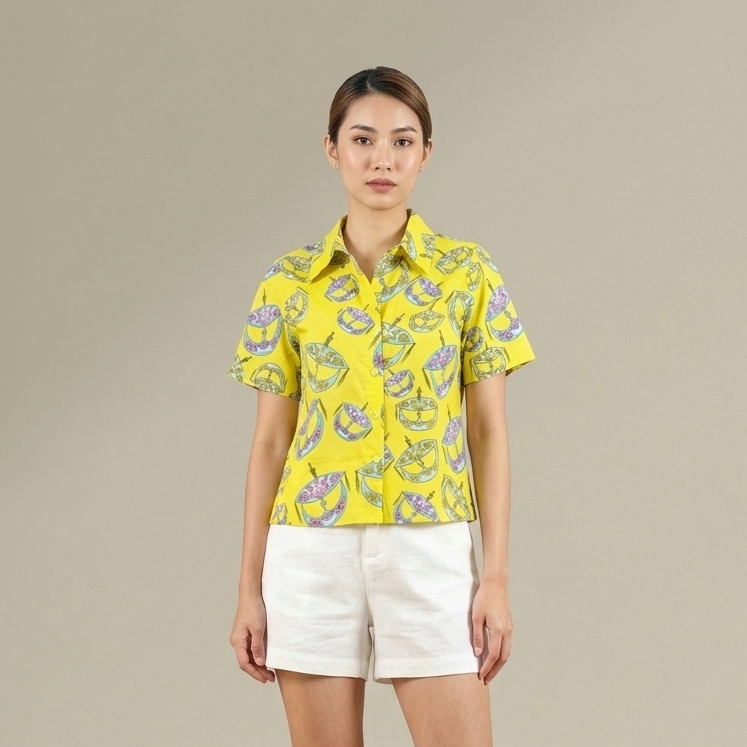T9520 - Wau Bulan Boxy Shirt