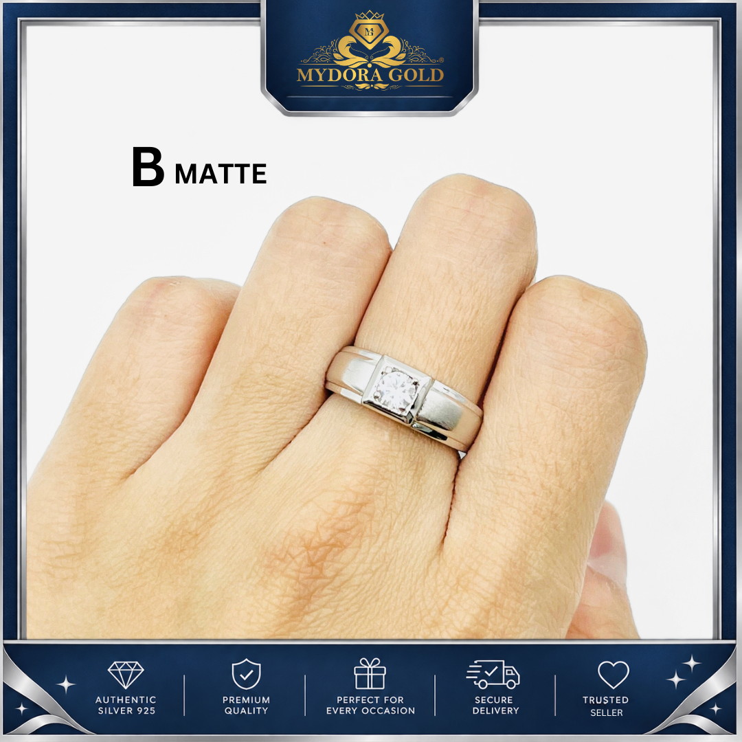 MYDORA 925 Silver Ring - Cincin SOLEMN ONE Collection