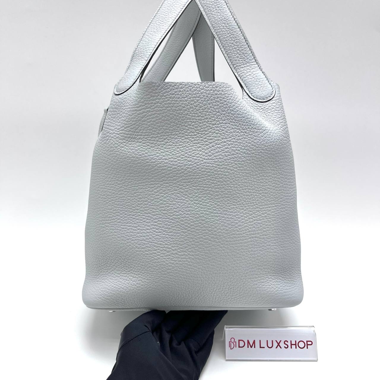 Hermes Picotin 22 Blue Pale PHW (Stamp Z)