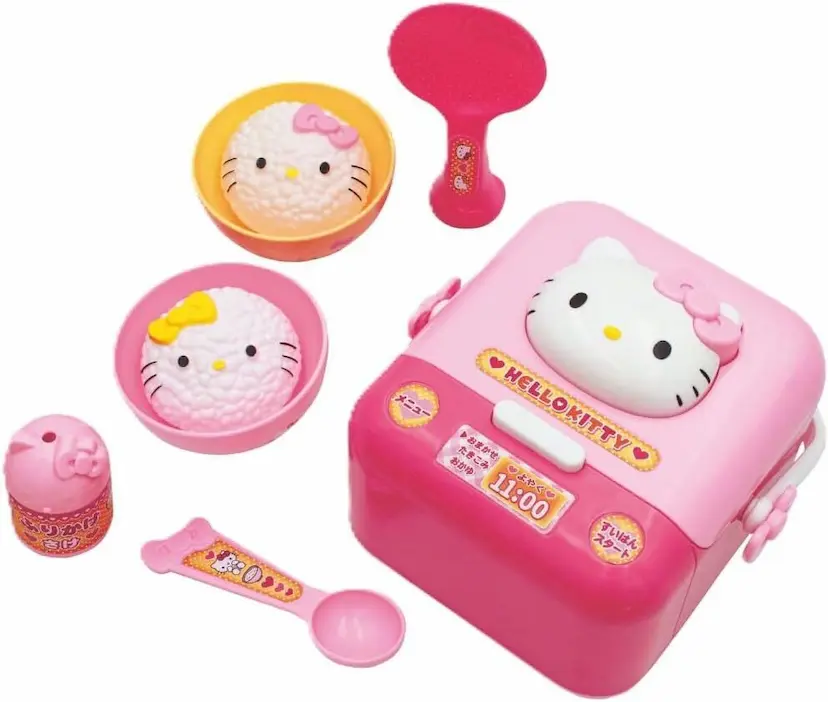 現貨🌸日本直送 | Sanrio Hello Kitty電飯鍋套裝/角色扮演家家酒玩具