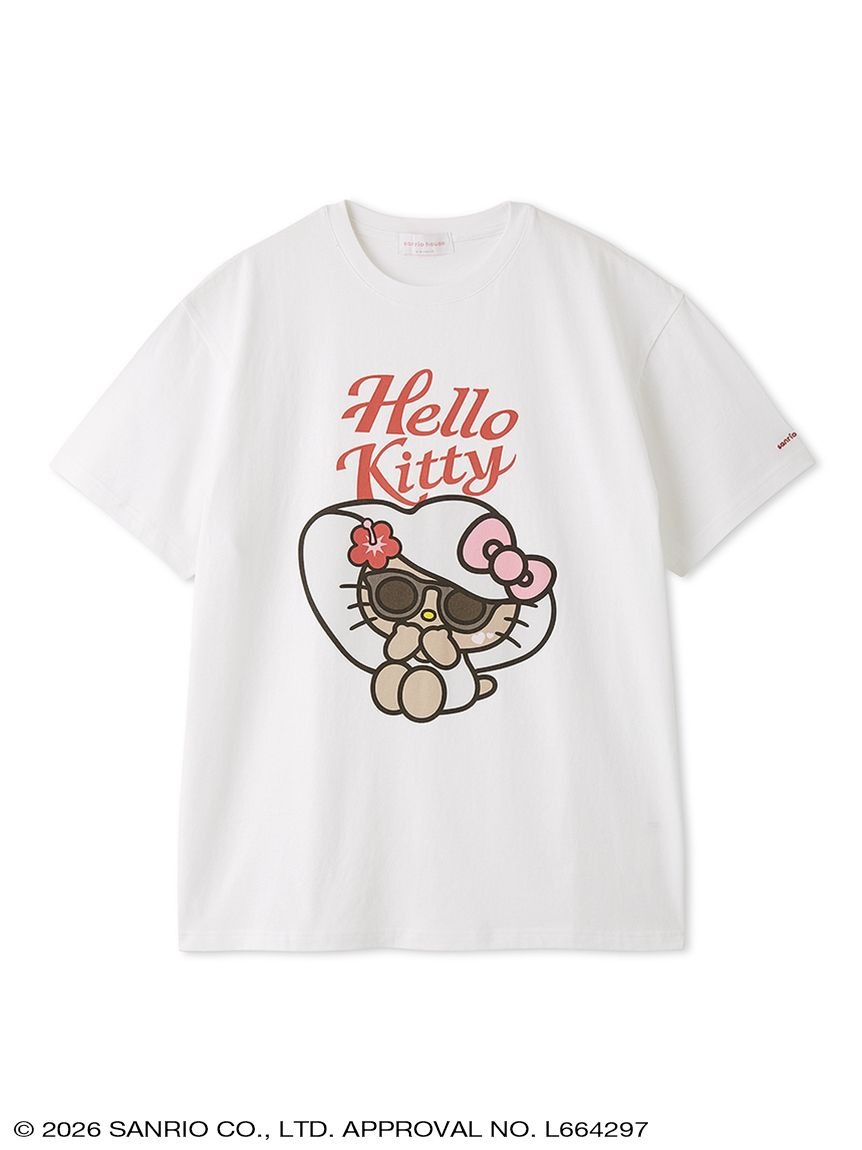 🎀【預訂】Sanrio Summer Beach Club Kitty oversized T-shirt W