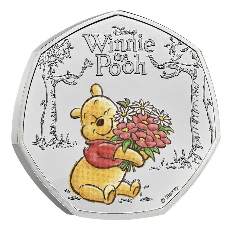 100 Years of Winnie the Pooh - Kindness 2026 UK 50p Brilliant Uncirculated Colour Coin (GC4526)