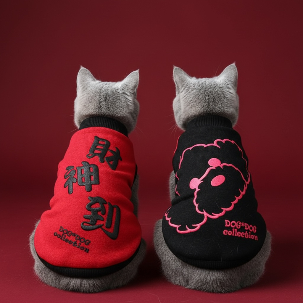 S428  賀年雙面衫- 財神到  Double-sided New Year T-shirt - The God of Wealth is here