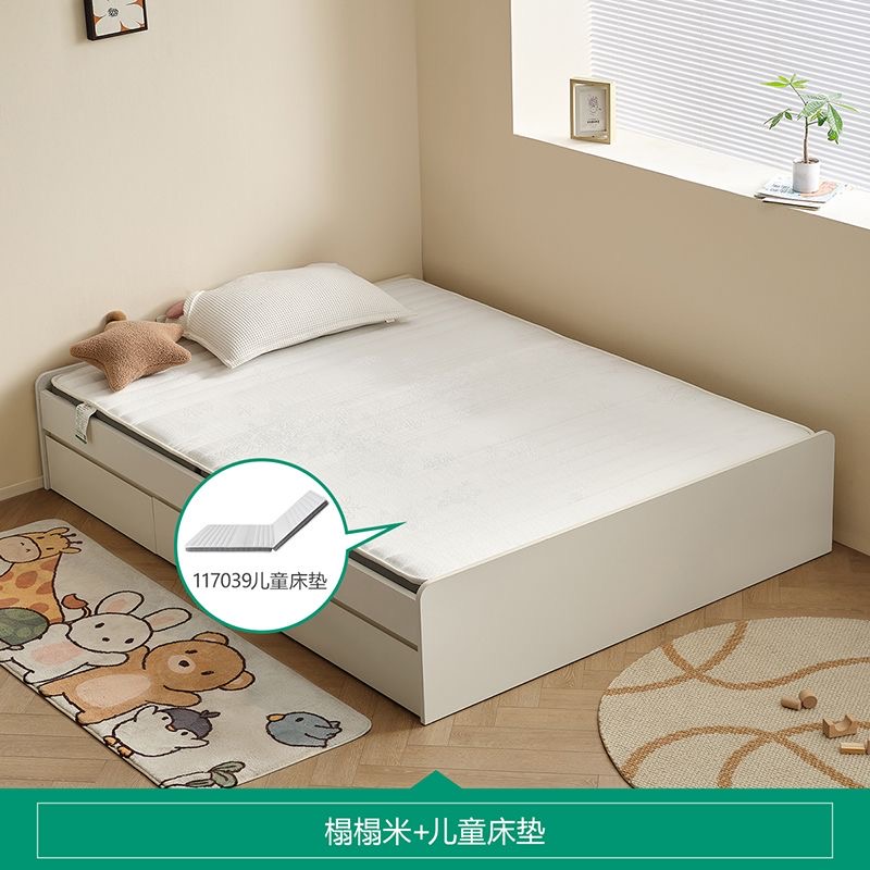 無床頭榻榻米一體兒童床 衣櫃床褥儲物收納櫃 次睡房傢俬 bed