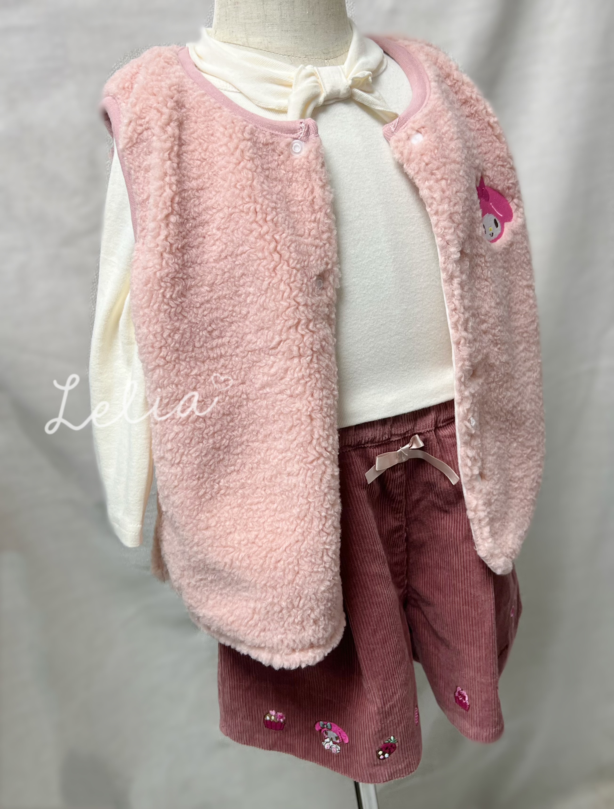 ▫️現貨▫️anyFAMxSanrio 登芯絨短褲Melody Kuromi 玉桂狗