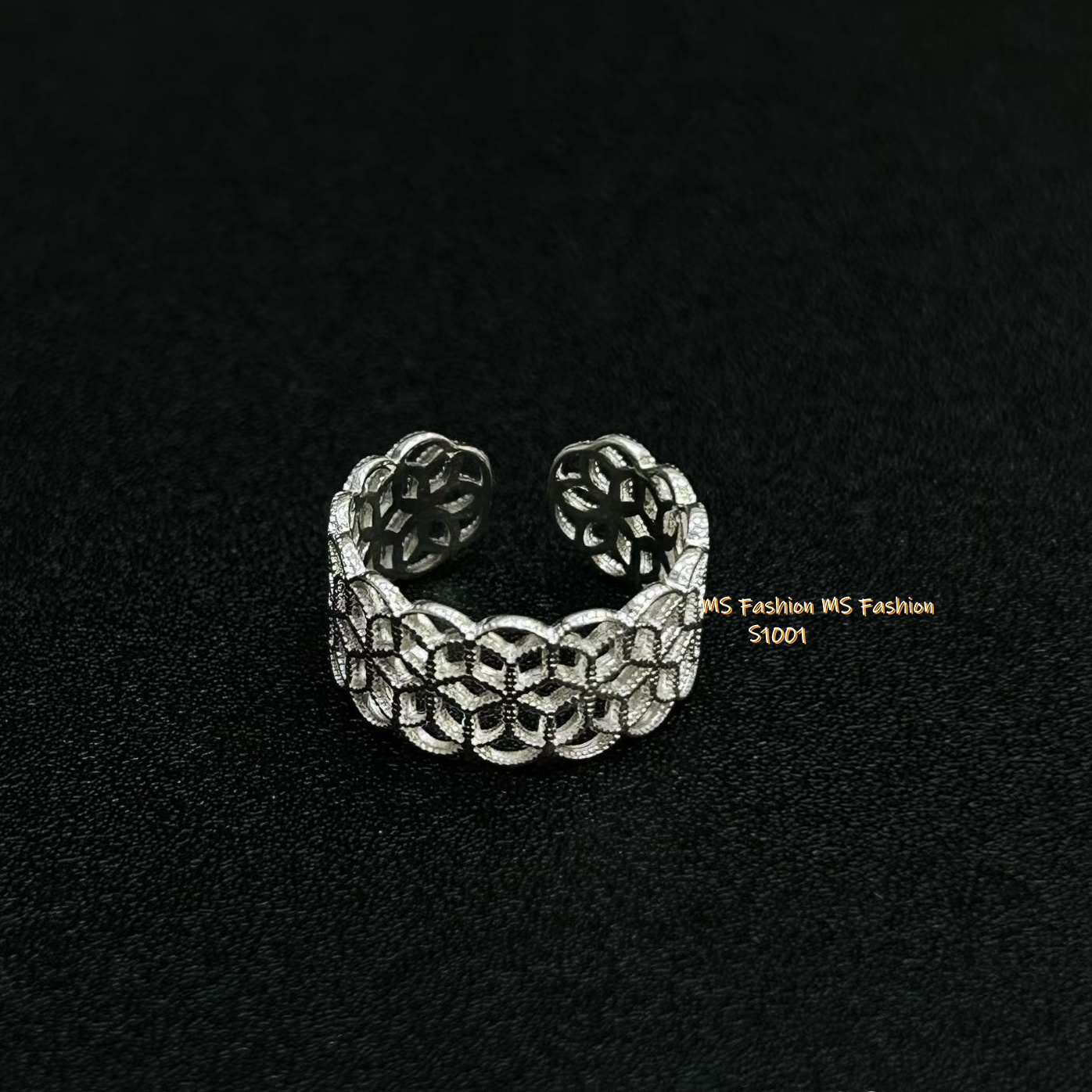 S1001 韓國🇰🇷S925純銀鏤空ins風戒指