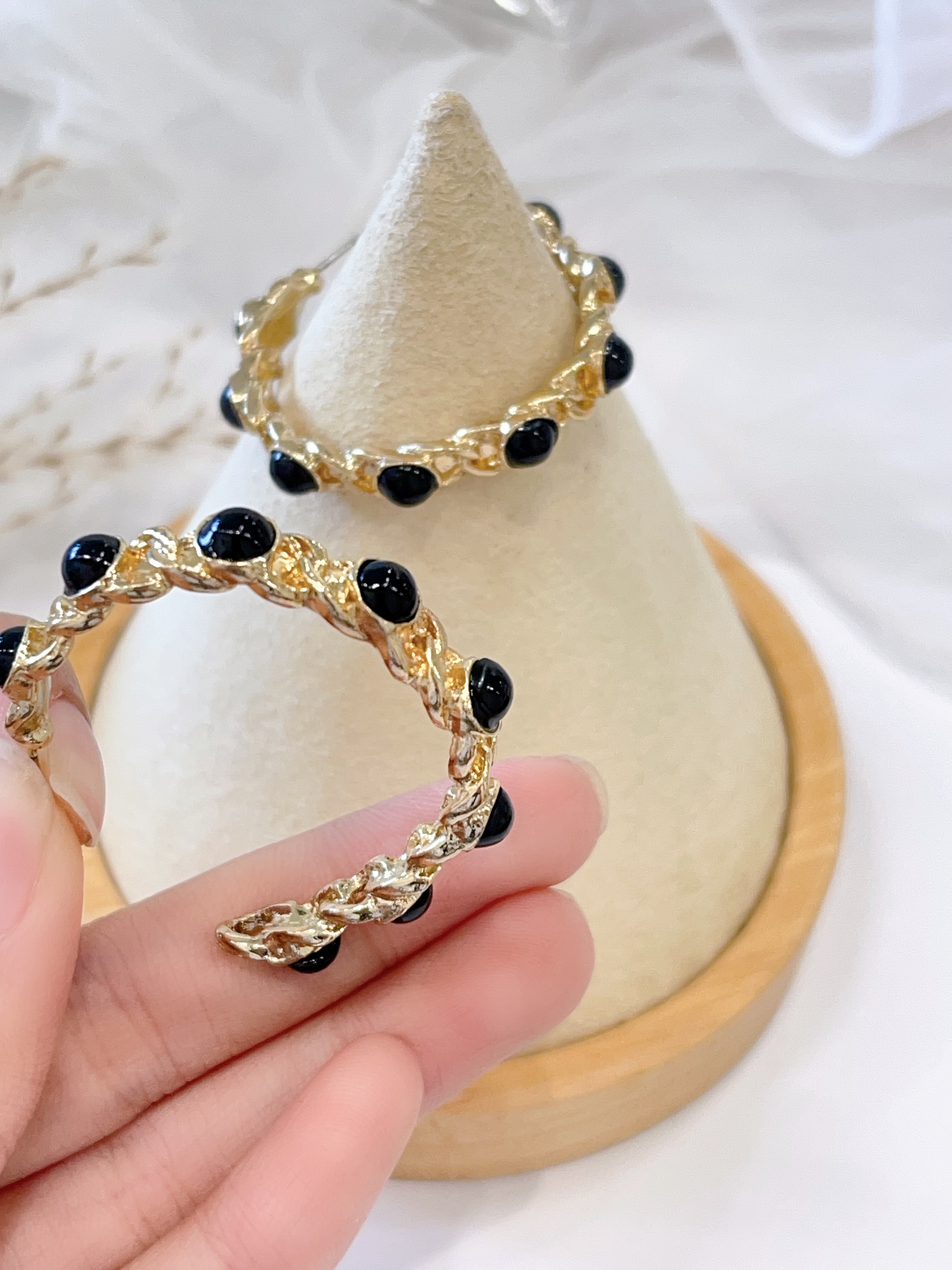 轻奢高级感C字耳环