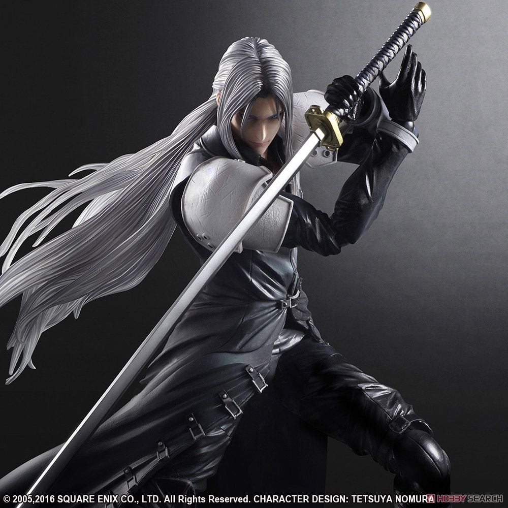 日版 《初版》Play Arts 改 Kai FF7 Sephiroth No.8 可動 figure ff