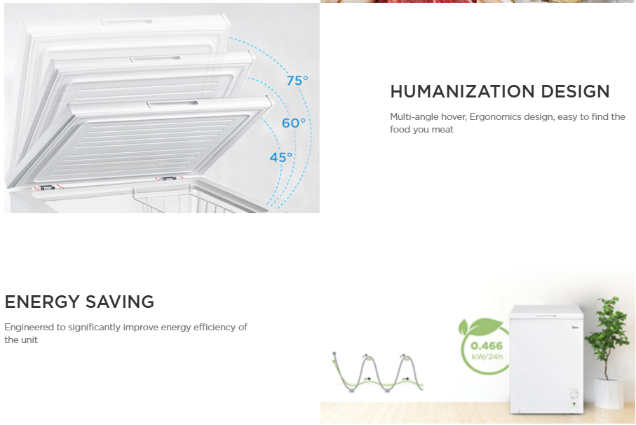 Midea 130L White Chest Freezer (MDRC151FZB01)