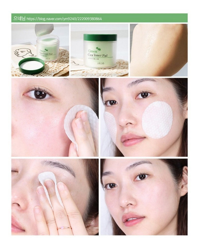 RiRe Green Cica Toner Pad 積雪草爽膚棉70片