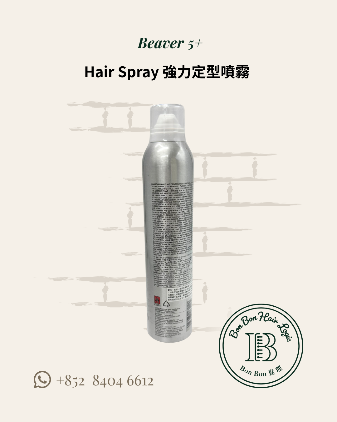 Beaver 5+ Hair Spray 強力定型噴霧 350ml