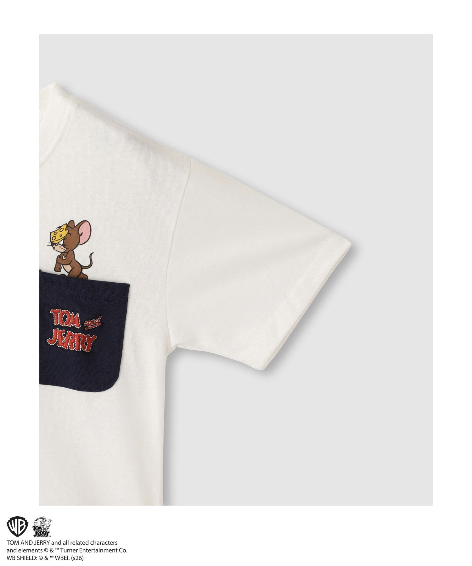🆕【⭐訂購⭐】  🇯🇵日本直送 🌀 #TomNJerry 刺繡口袋 短袖T恤 [2款選] 🌀 [ELJA-0112][261113]