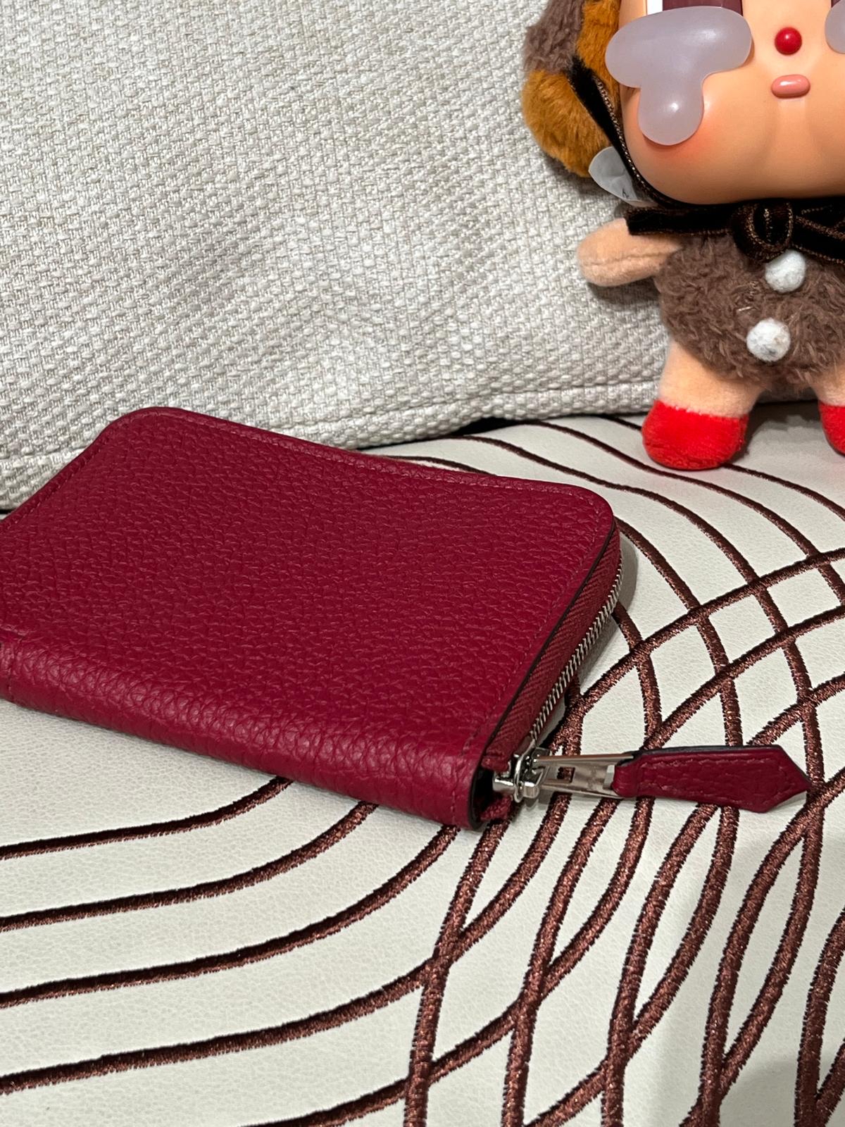 Hermes zip card holder STAMP X,牛皮 100%Authentic ,99%new
