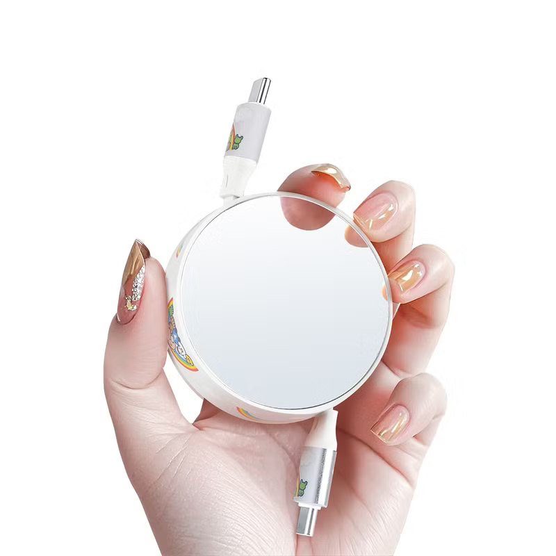 ❣️Sanrio 卡通 自動伸縮USB-C數據充電電線配備Lightning轉換插頭