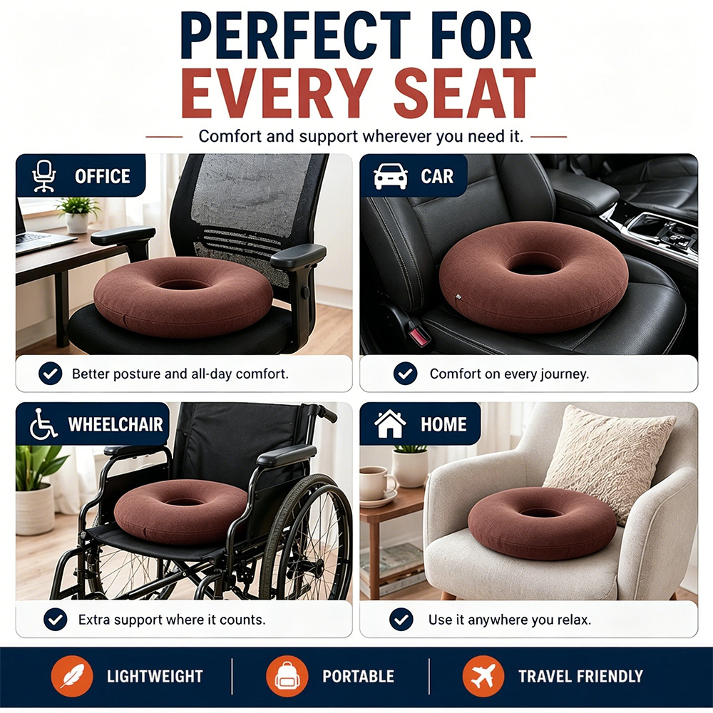 臀部充氣坐墊 咖啡色 盒裝 UB0300