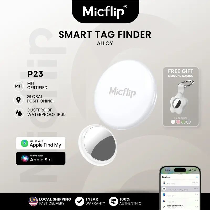 $74個。2個起$64個。Micflip Anti-Loss Smart Tag P23