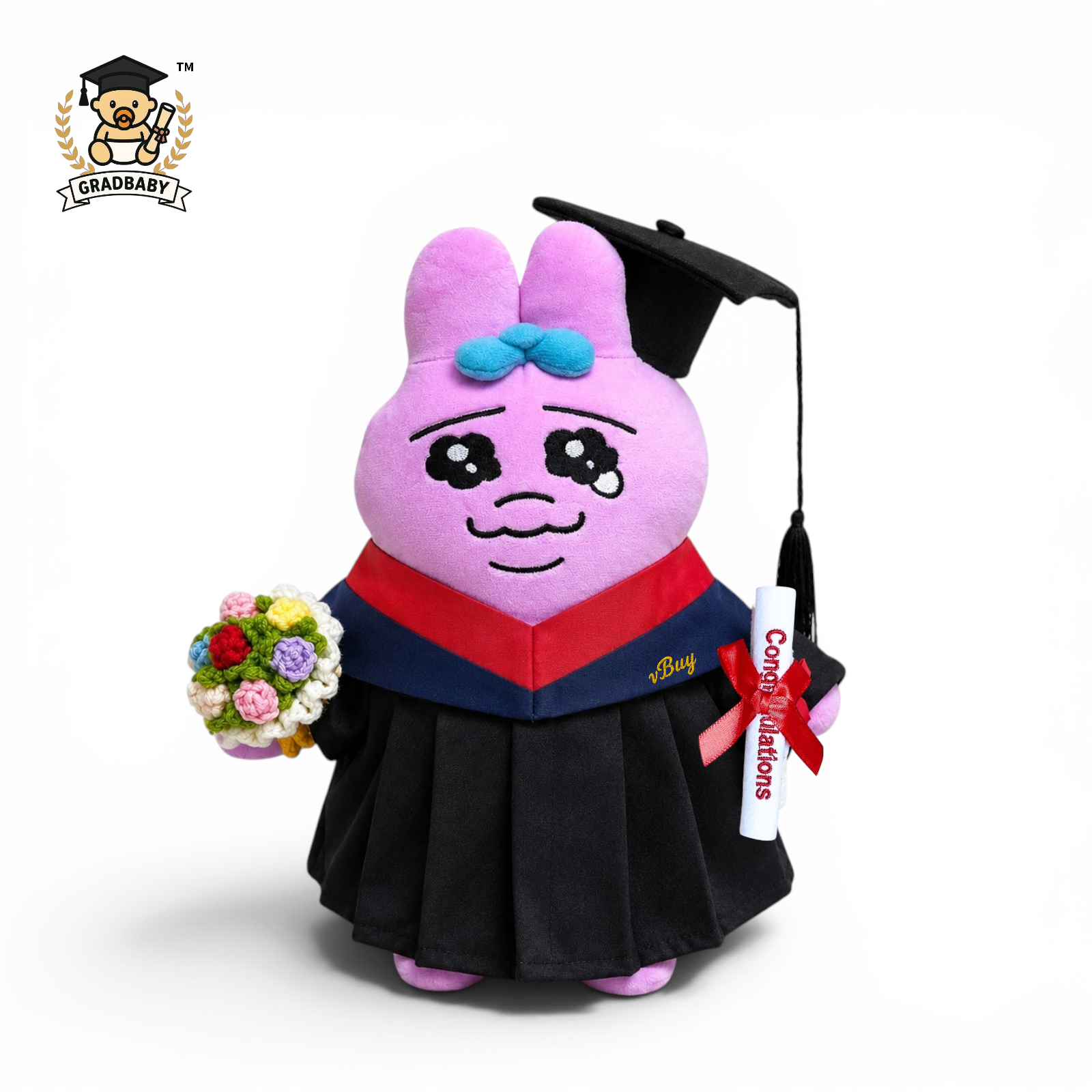 Opanchu Usagi 香港大學底褲兔畢業公仔 27cm｜可加繡英文名字｜HKU 畢業禮物