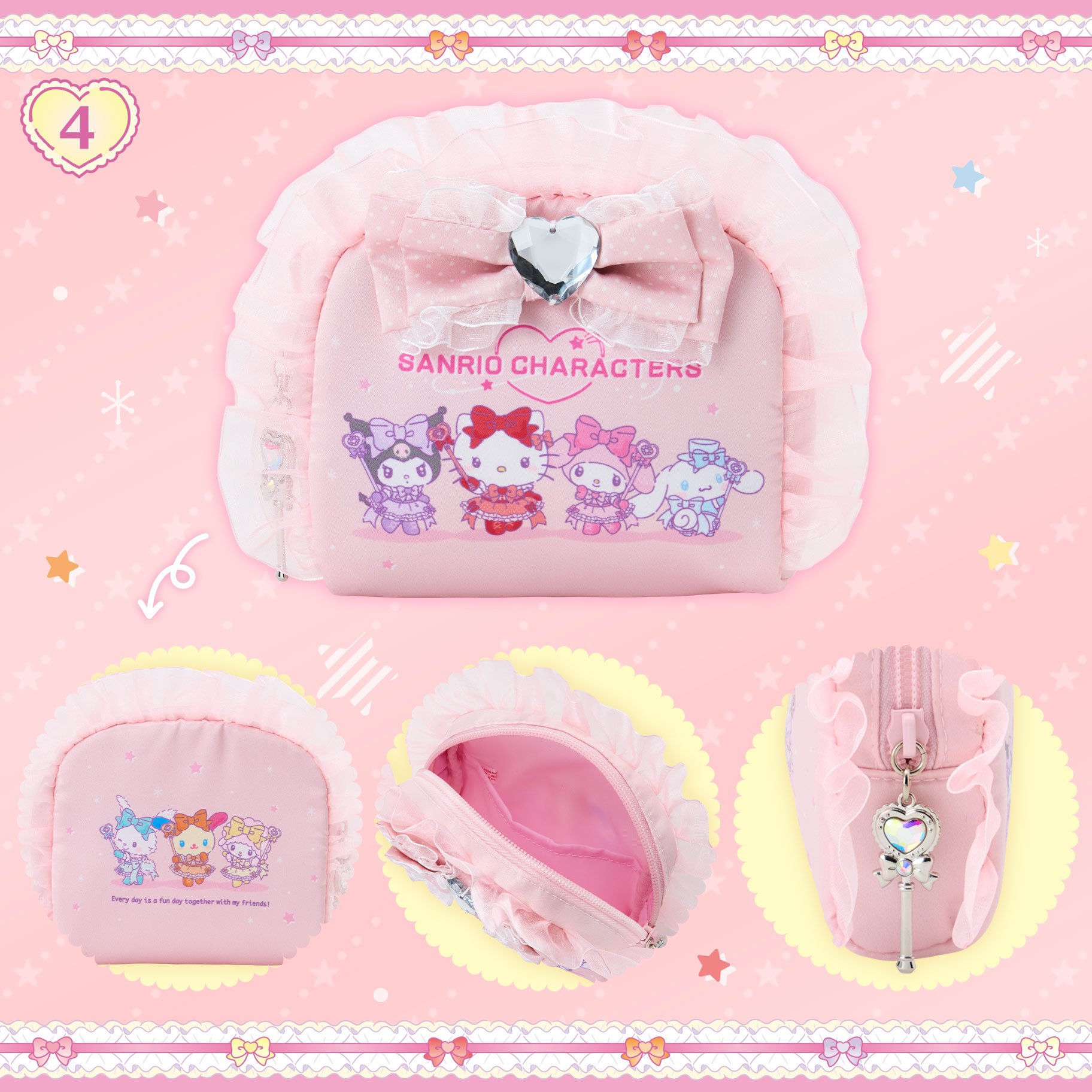 日本預訂📍日本Sanrio蝴蝶結偶像造型系列 - 公仔/吊飾/Tote Bag/化妝袋/盲盒 10/6日本開售