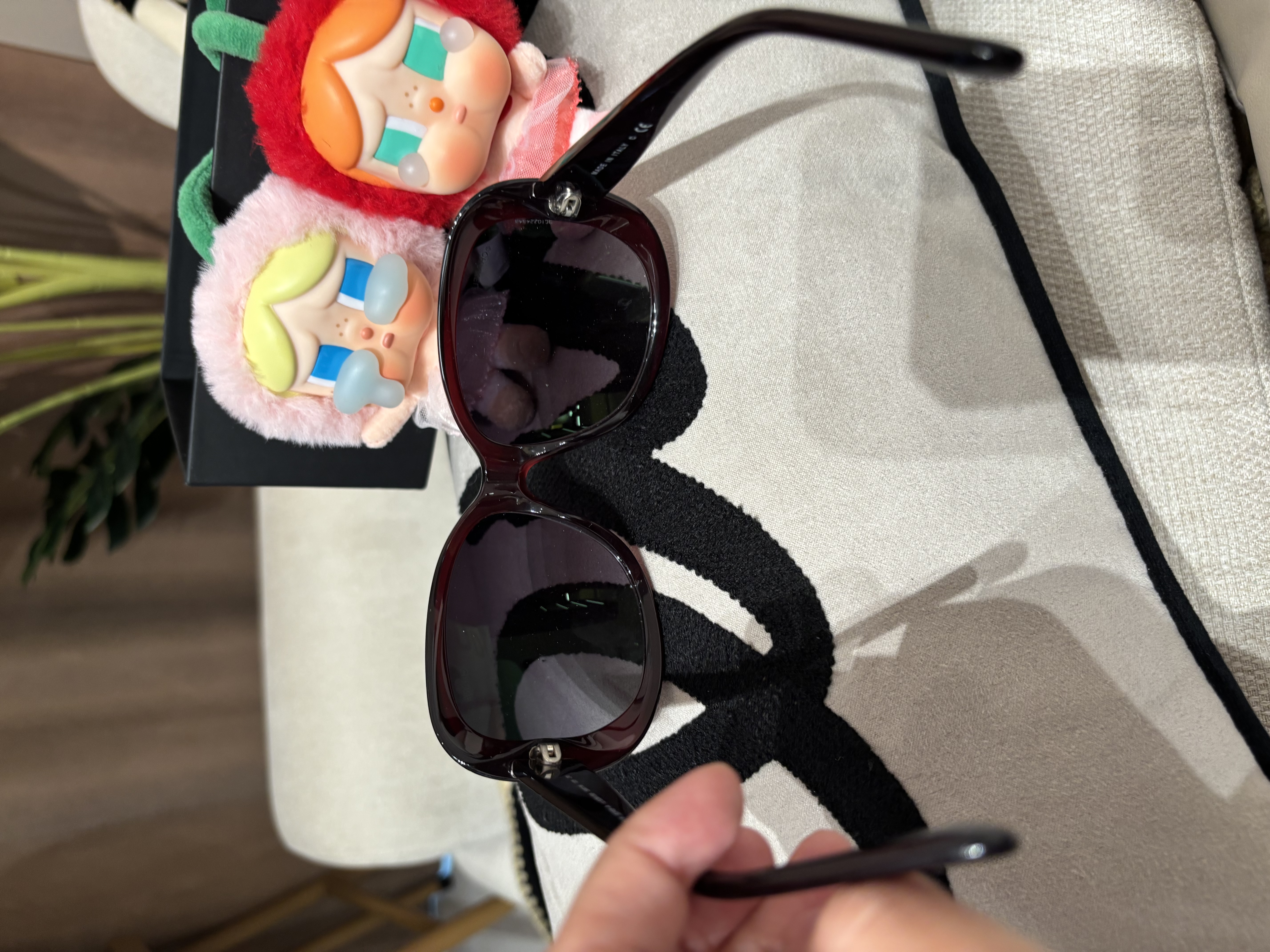 Chanel 山茶花 Sunglasses wine 5248 100%Authentic, 98%New 