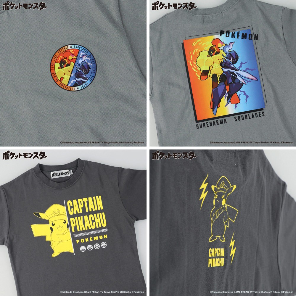 🆕【⭐訂購⭐】 🇯🇵日本直送🌀#Pokemon 前後雙面印花 短袖Tee［7款選］🌀[ELEA-0063][260519]