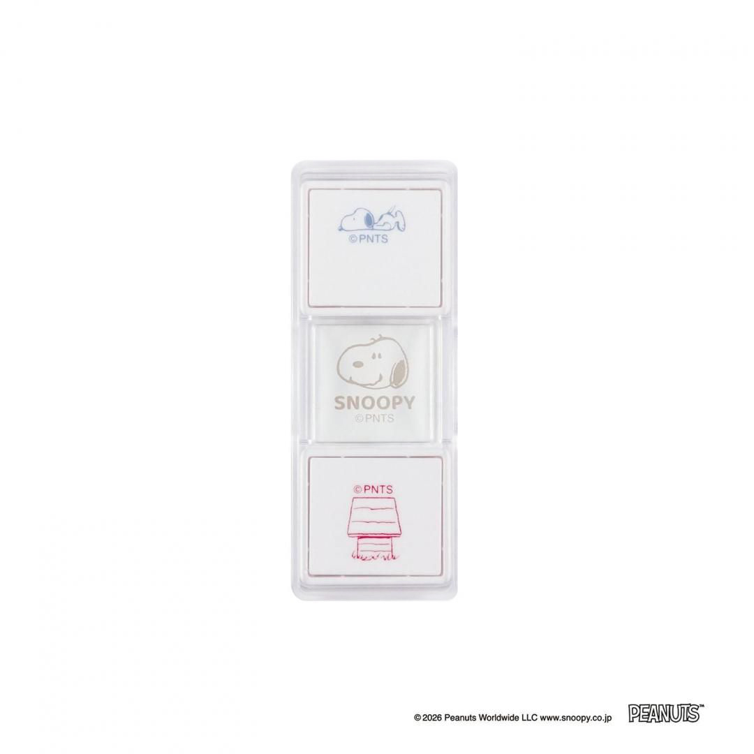 現貨｜Snoopy Kutsuwa 日版 Hancoco slide 可堆疊 雙色雙圖案 印章 (688SQE)