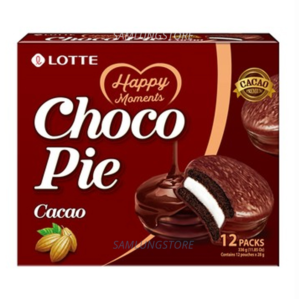 Lotte 樂天 韓國 朱古力可可批 (12件入) 336g (獨立包裝) 