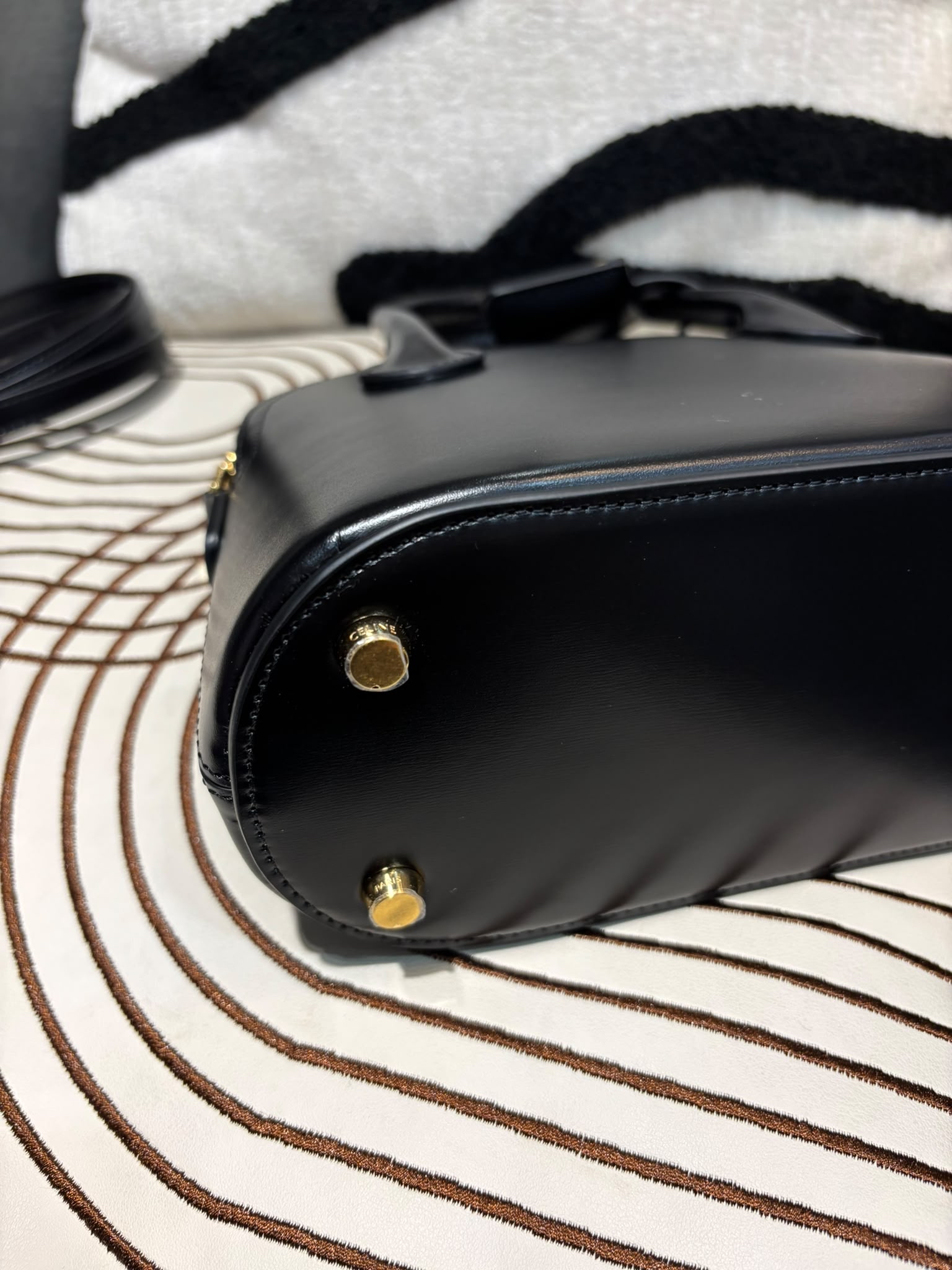 Celine Mini Honorine 黑色亮面小牛皮 2Way Bag 100%Authentic ,98%new ☑️dust bag 