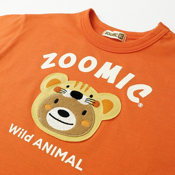 🇯🇵預訂 日本直送🇯🇵Zoomic兩色動物貼花前後印花格紋層疊短袖T恤