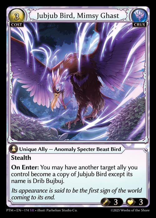Jubjub Bird, Mimsy Ghast / PTM-174 (SR)