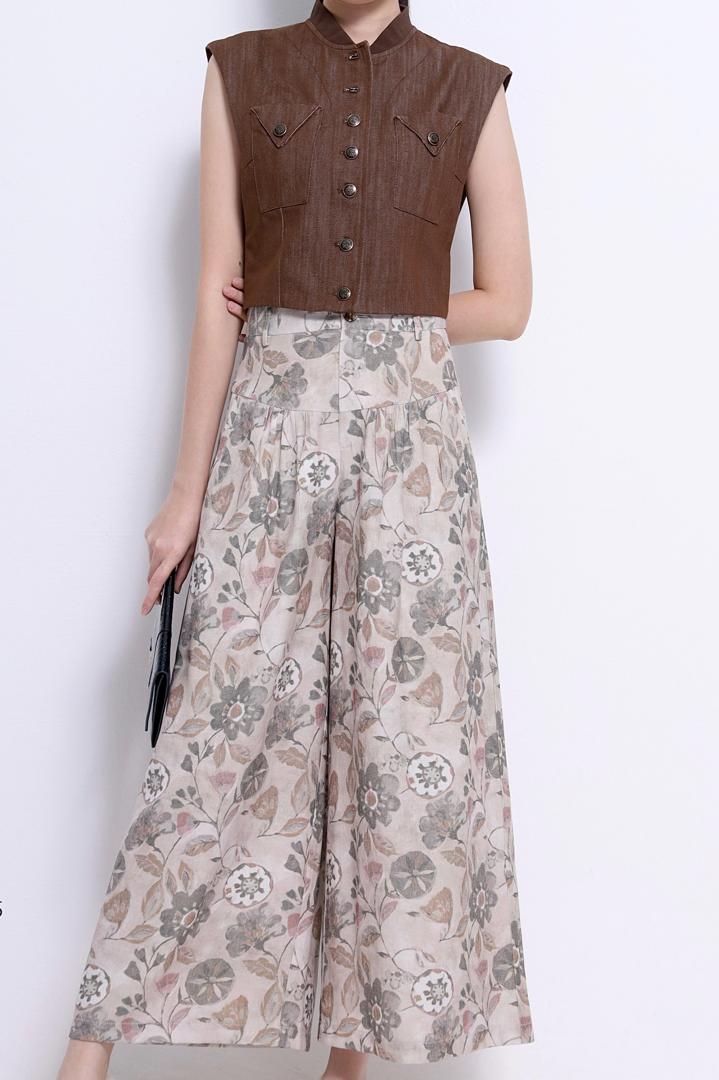 CP1638 Bloom Muse Wide Leg Pants