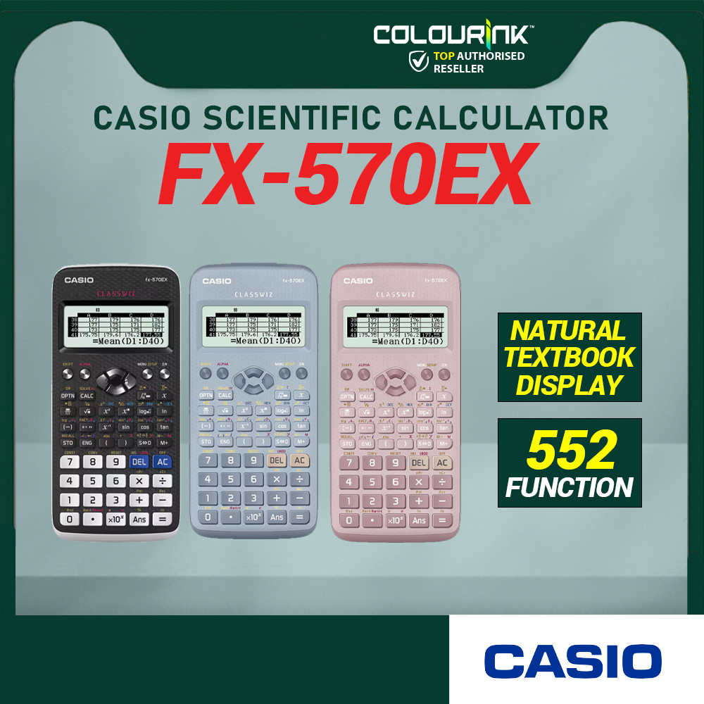 CASIO ORIGINAL STANDARD SCIENTIFIC FX-570EX CALCULATOR