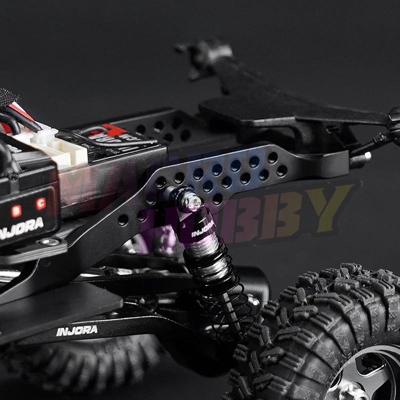 INJORA LCG Aluminum Chassis Kit for 1/30 SCX30 WITH POM ROCK SLIDERS #530372